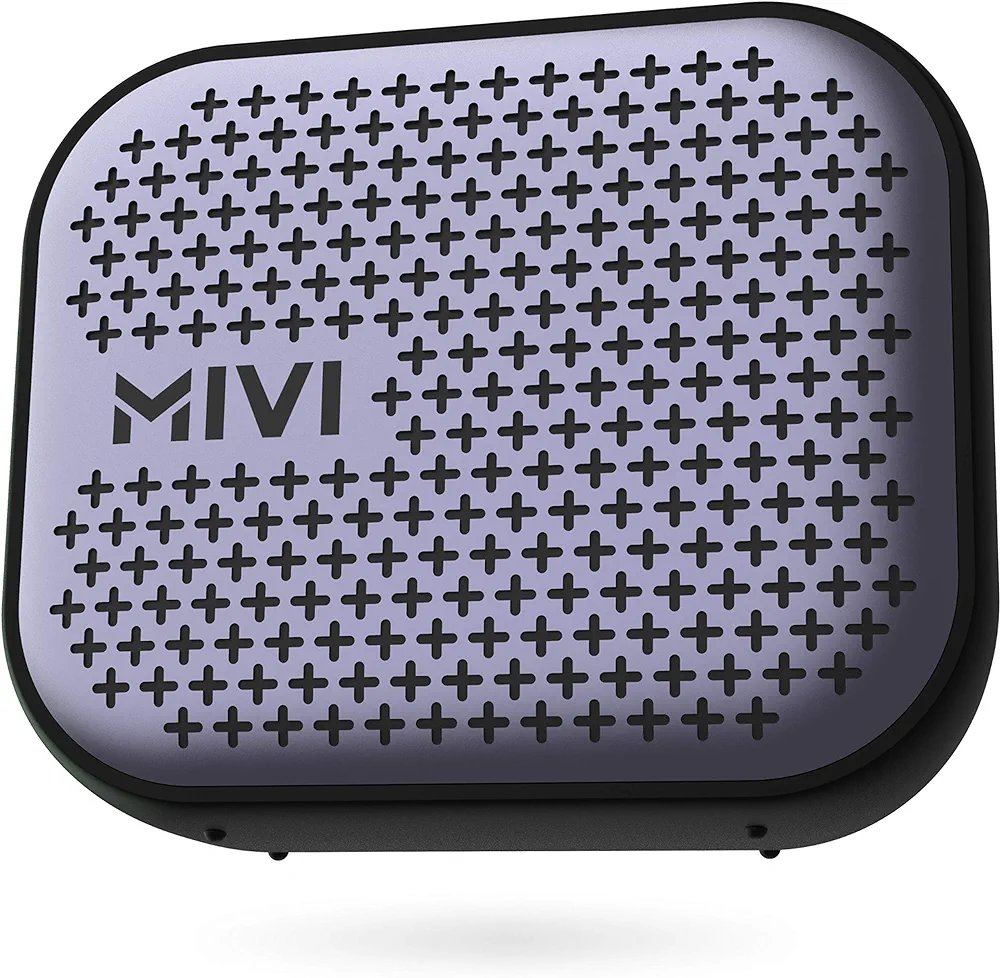 Mivi Roam 2 Bluetooth 5W Portable Speaker,24 Hours Playtime,Powerful Bass, Wireless Stereo Speaker with Studio Quality Sound,Waterproof, Bluetooth 5.0 and in-Built Mic with Voice Assistance-Black by tech go gadgets