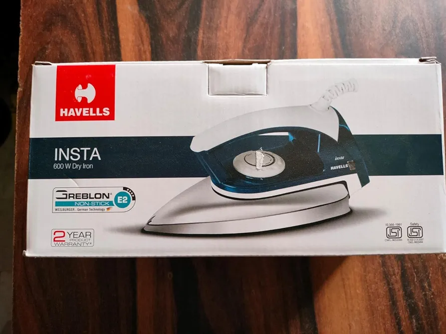 Havells Insta 600 W Dry Iron (Blue) by Nitin kitchen care